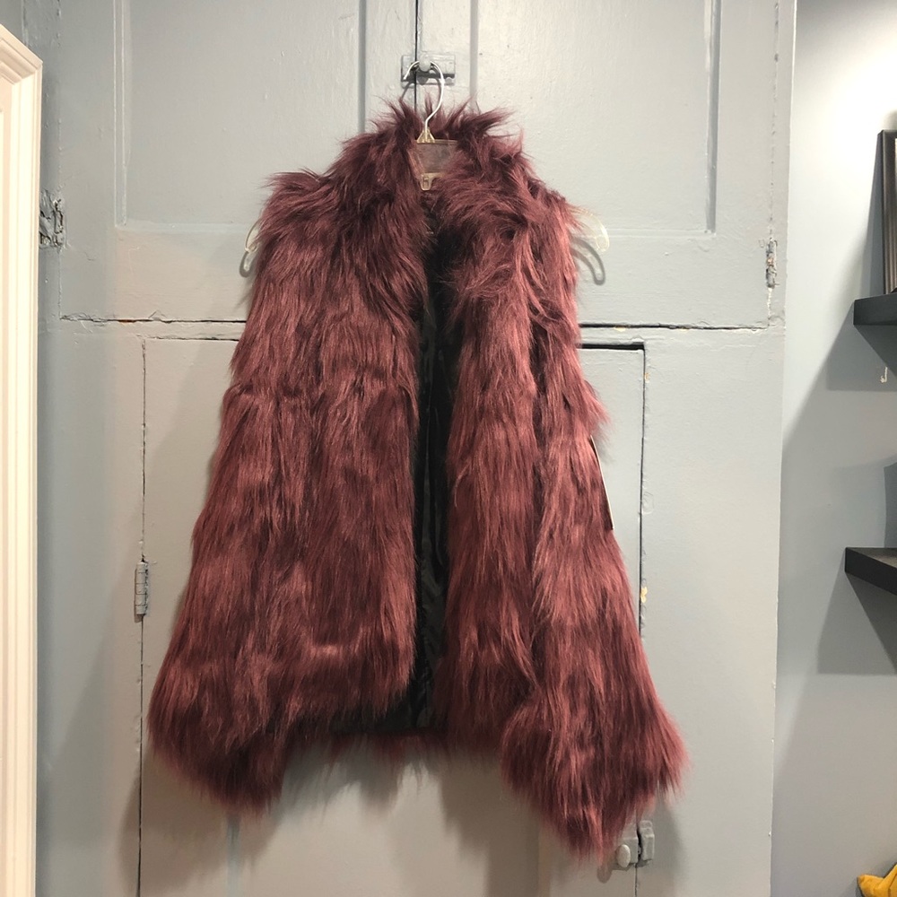 Purple Fur vest